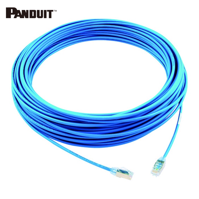 パンドウイット PANDUIT STP28X30MBU 科目6A細径遮蔽物パッチコード 30m 青 (1本)