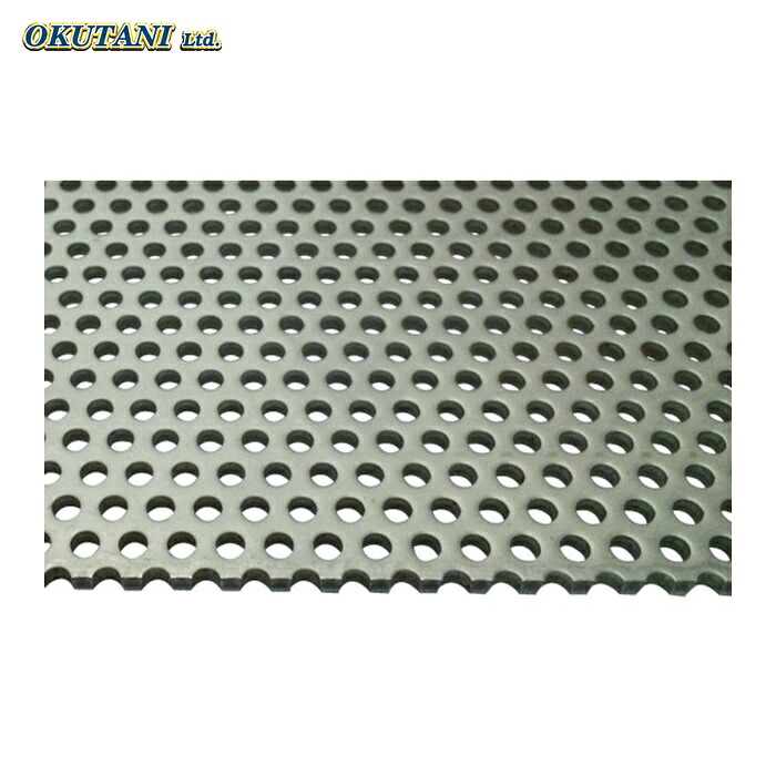 OKUTANI 奥谷金網 ステンレスパンチングメタル 1.0TXD10XP15 1000X (1枚) PM-SUS-T1.0D10P15-1000X1000