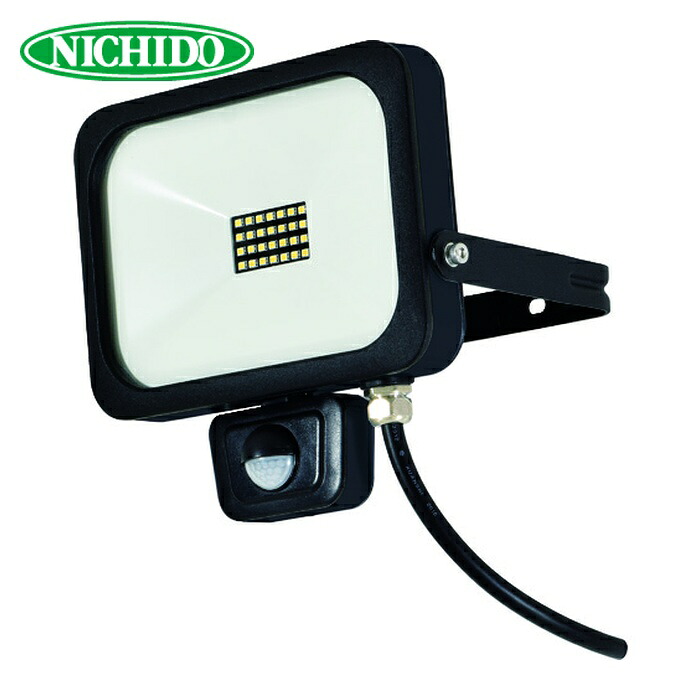 日動工業 NICHIDO SLS-F20W LEDセンサーライト フラットセンサーライト 20W 屋外型 1800Lm (1台)