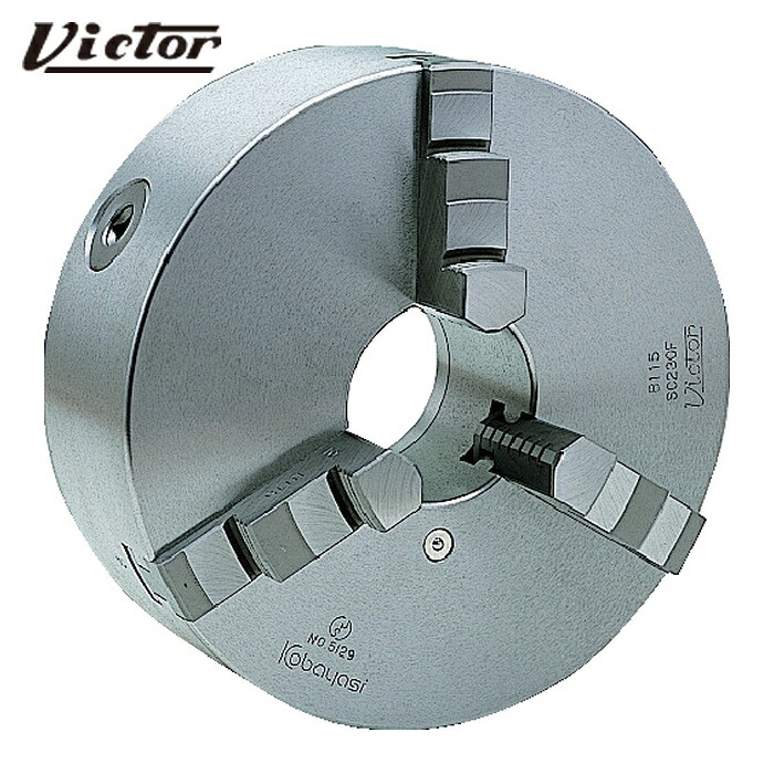 ビクター Victor SC230F スクロールチャック SC230F 9インチ 3ツ爪 一体爪 (1台)