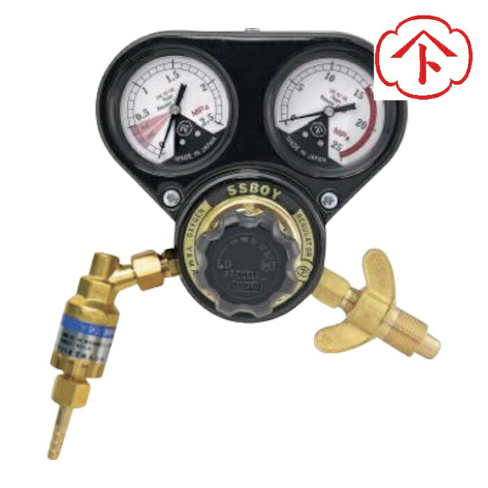 ヤマト産業 SSBPOXW 溶断用調整器 乾式安全器同梱 酸素用 SSボーイプラス 関西式 (1個)
