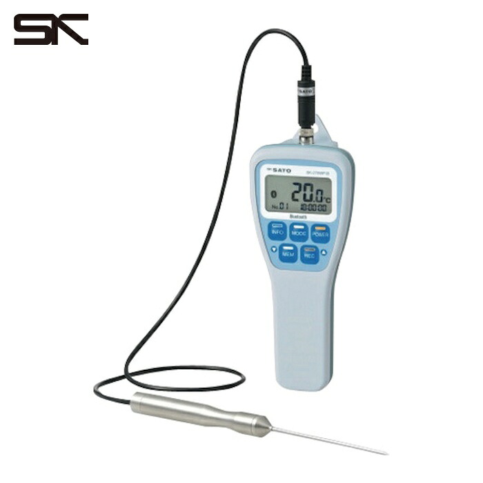 佐藤計量器 SK270WPB 防水型無線温度計SK-270WP-B(標準センサ付)(8078-60) (1台)