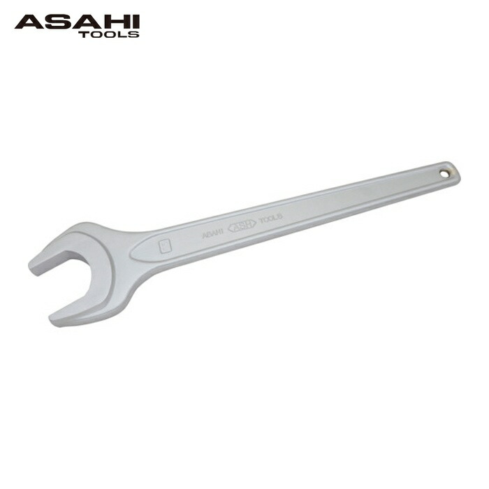 旭金属工業 ASH SSP0065 丸形片口スパナ強力タイプJISH(メッキ)65mm (1丁)