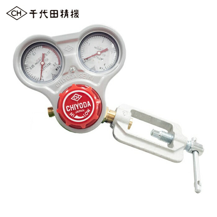 千代田精機 SRA アセチレン用調整器スタウトフリースライド枠式 (1個)