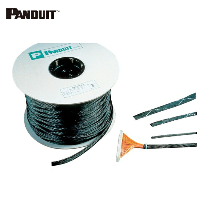 パンドウイット PANDUIT SE12P-TR0 ネットチューブ 標準タイプ 黒 (1巻)