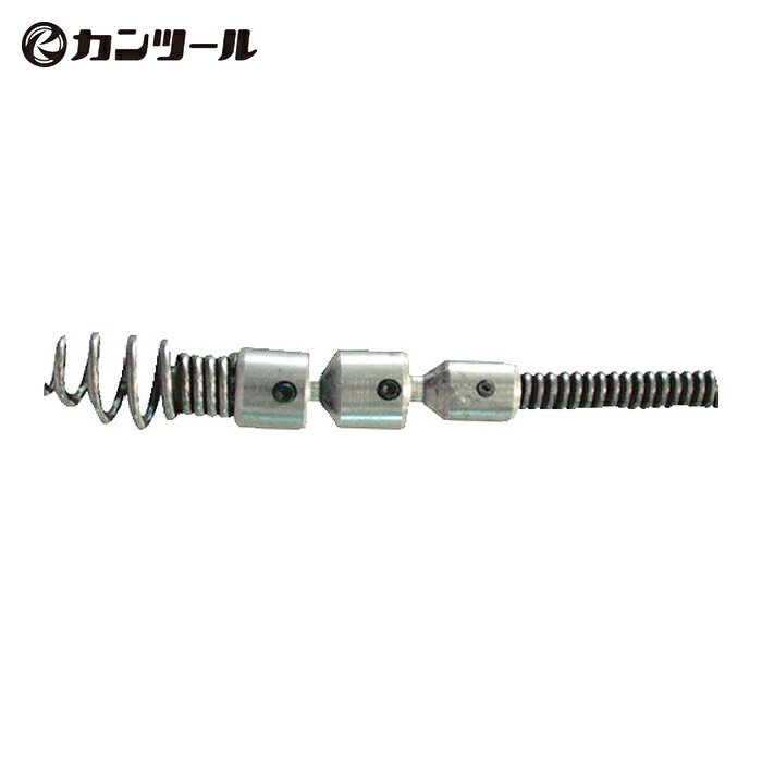 カンツール KANTOOL SW0605 排水管掃除機用交換ケーブル フレキシブルスネークワイヤー シングル・ワイヤー6mm×5m (1本)