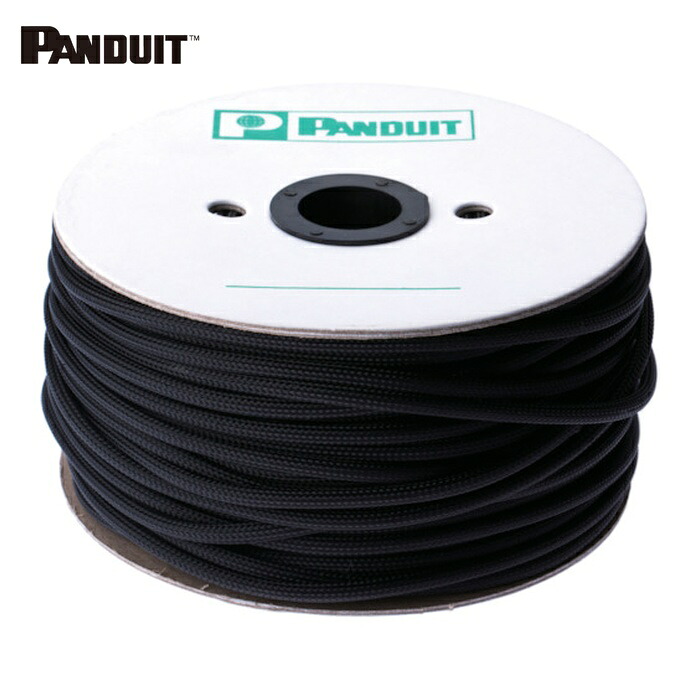 パンドウイット PANDUIT SE12PSC-TR0 スーパーネットチューブ(ほつれ防止タイプ) 黒 外径3.0mm 60.96m (1巻)|工具ランド