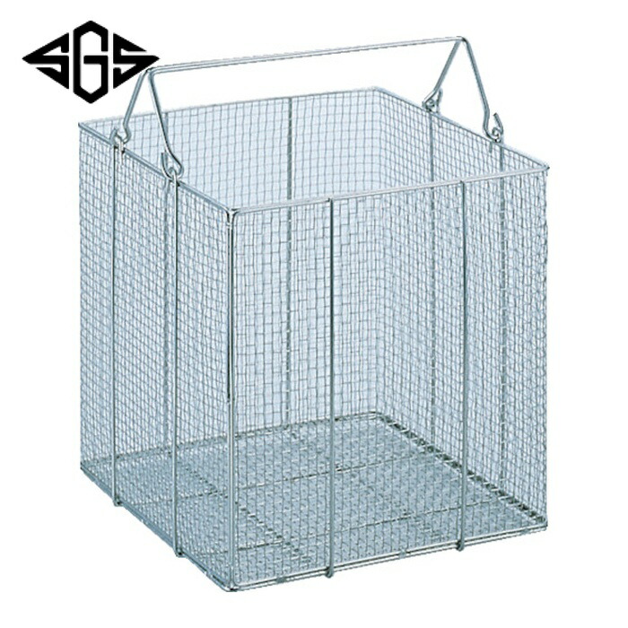 サンワ ステンレス角型洗浄カゴ大 (1個) SK-30