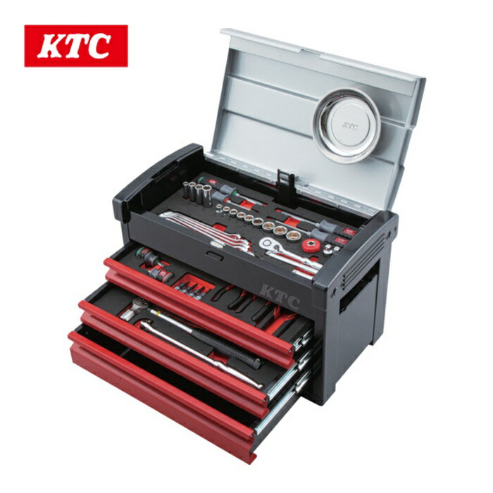 KTC 京都機械工具 SK3661E 手道具仕掛ける(チェストタイプ)[66点] (1S)