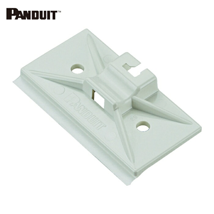 パンドウイット PANDUIT SMS-A-C マウントベース型 結束バンドスナップイン固定具 シロ 100個入 (1袋)