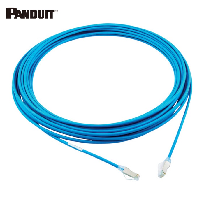 パンドウイット PANDUIT STP28X15MBU カテゴリ6A細径シールドパッチコード 15m 青 (1本)｜工具ランド
