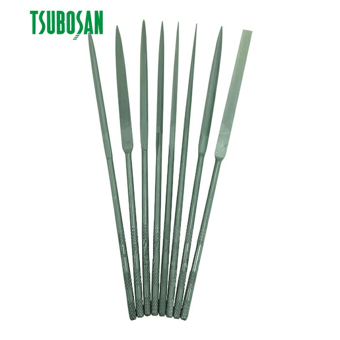 ツボサン TSUBOSAN ST00853T 精密ヤスリ 8本組 セット #3(#6より荒い) (1S)｜工具ランド