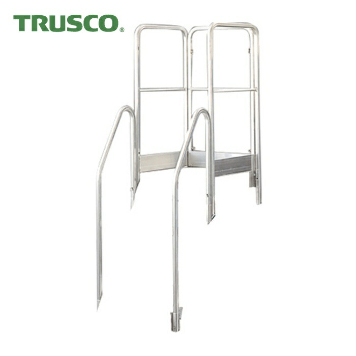トラスコ TRUSCO 踏み台TDAD用フルセット手すり 高さ900mm 本体高さ0.90m~1.80m用 (1台) TDAD-TF
