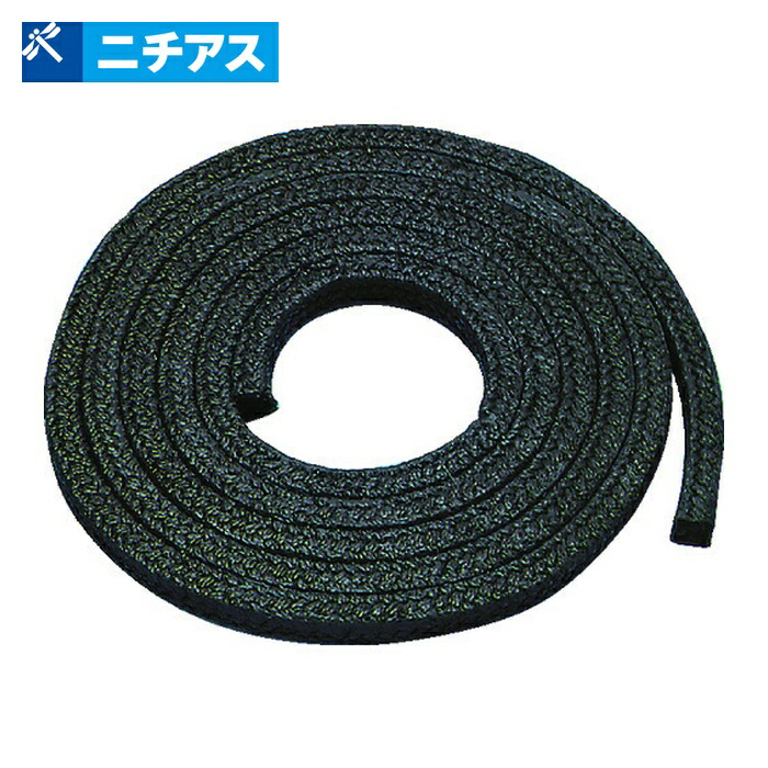 ニチアス TOMBO TOMBO NO.9077-L-11.1 TOMBO No.9077-L ナフロンカーボンファイバーパッキンL □11.1 (1巻)