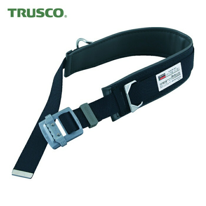 トラスコ TRUSCO ワークポジショニング用器具(柱上安全帯用胴・補助ベルト) 幅45mmX長さ1200mm ブラック (1本) TFC-110A-BK