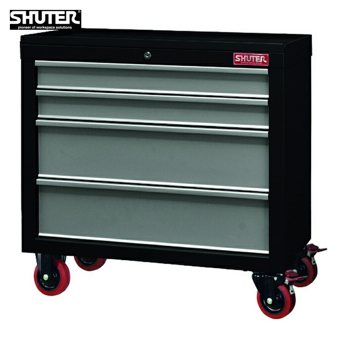SHUTER TC-S22-BK 重量キャビネットカート TC-S22 ブラック (1台)｜工具ランド