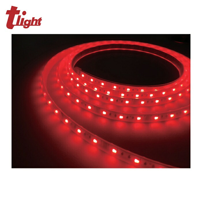 トライト tlight LEDテープライト Viewdi 16.6mmP 赤色 3m巻 ACアダプター付 (1本) TLVDR3-16.6P-3-AD