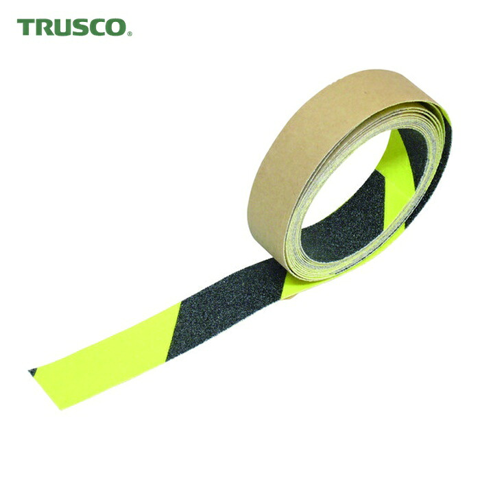 トラスコ TRUSCO 螢光ノンスリップテープ 室外用 100mmX10m ゼブラ (1巻) TKNS-10010 (ZB)