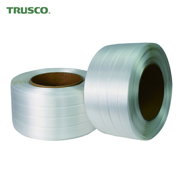 トラスコ TRUSCO ポリエステルバンド 幅19mm 600m (1巻) TJS65｜工具ランド