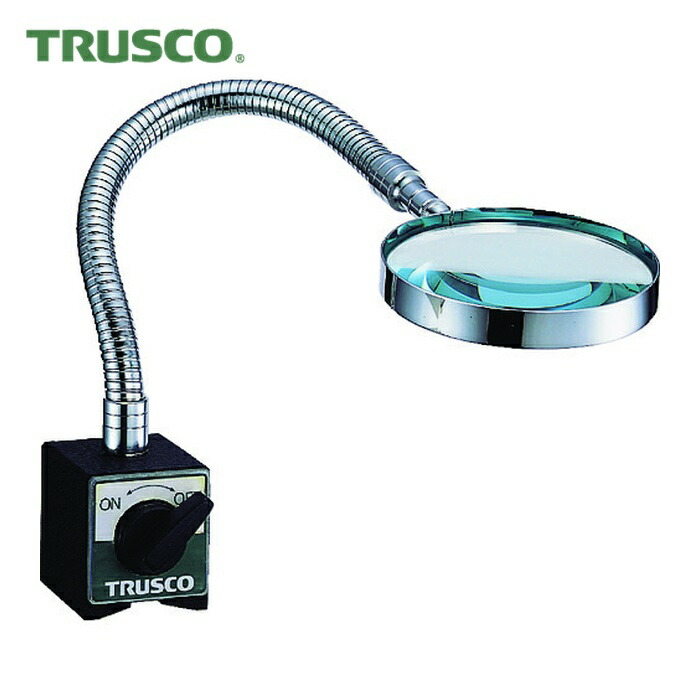 トラスコ TRUSCO 磁石付虫眼鏡 倍率2倍 (1個) TMK-80
