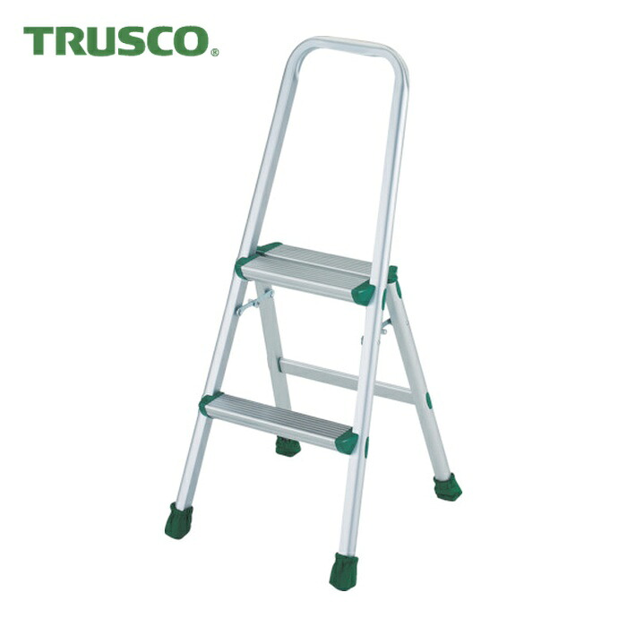 トラスコ TRUSCO アルミ製踏台 軽作業用・上枠・脚カバー付 2段 (1台) TAU-2｜工具ランド