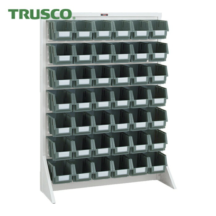 トラスコ TRUSCO パネルコンテナラック 910X320XH1240 中X42 (1台) T-1242N-AW｜工具ランド