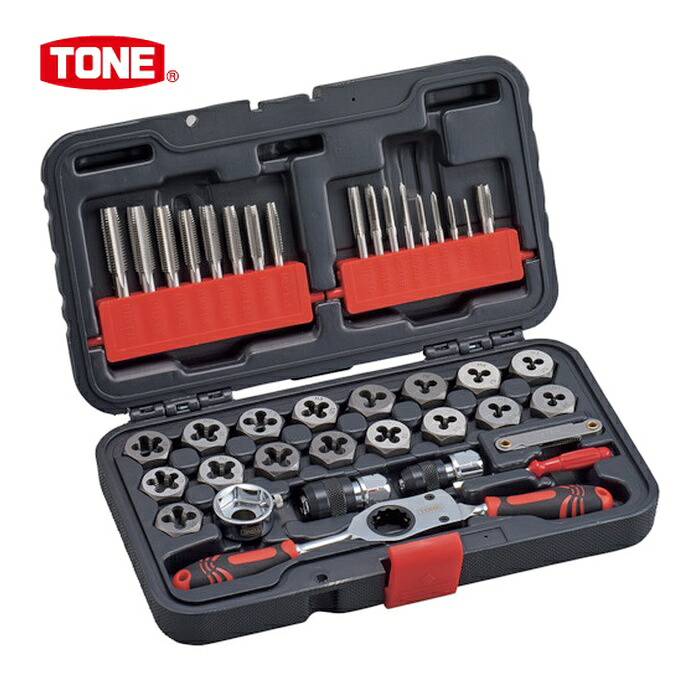TONE トネ TDS400 タップ&ダイスセット (1S)｜工具ランド