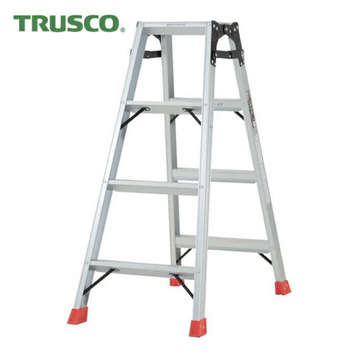 トラスコ TRUSCO はしご兼用脚立 アルミ合金製脚カバー付 高さ1.11m (1台) TPRK-120