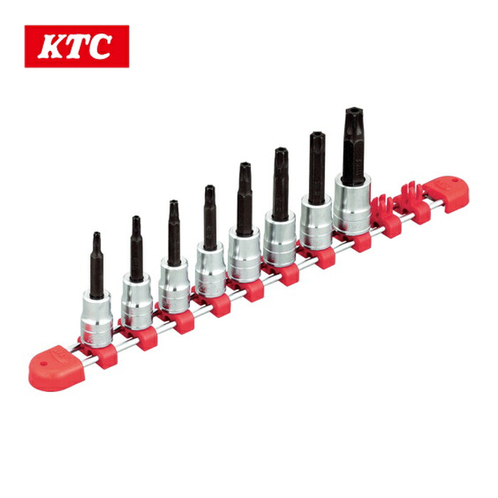 KTC 京都機械工具 TBT308TH 9.5sq.T型いじり止めトルクスビットソケットセット[8コ組] (1S)｜工具ランド