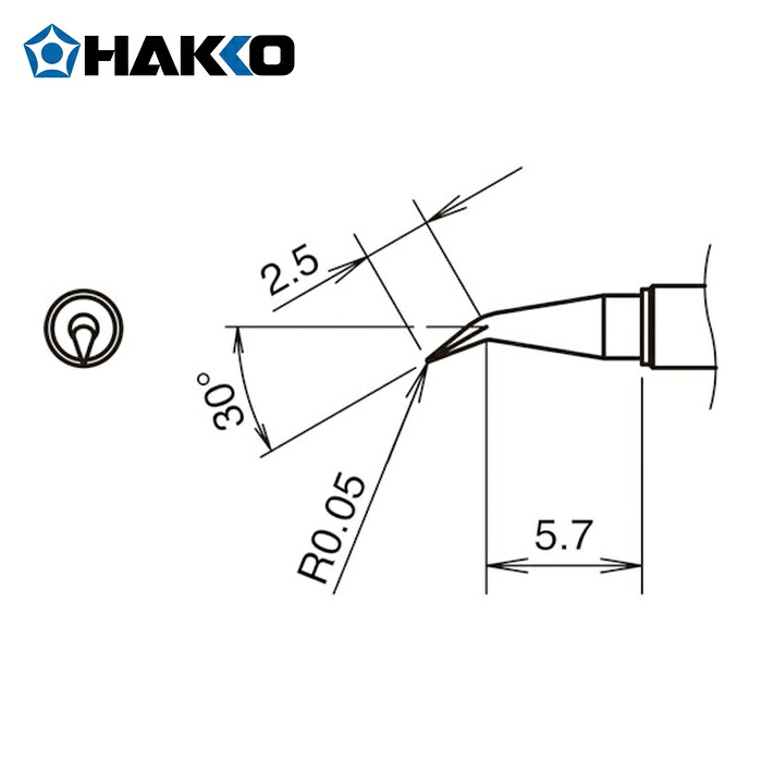 白光 HAKKO T38-03JS こて先JS型 350℃ (1個)