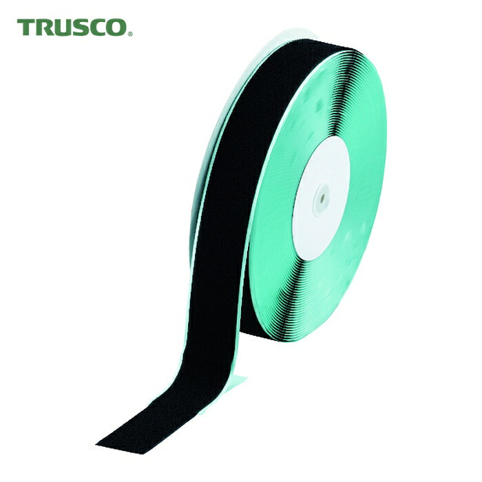 トラスコ TRUSCO 神通力磁気テープ[[R下]] 糊付A側 幅50mmX長さ25m 黒 (1巻) TMAN-5025-BK