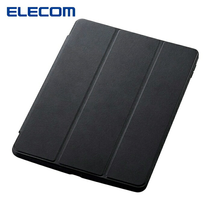 エレコム ELECOM TB-A21RTSLFCBK iPad 第9世代(2021)用ハイブリッドケース フレームカラー フラップ付き ブラック (1個)