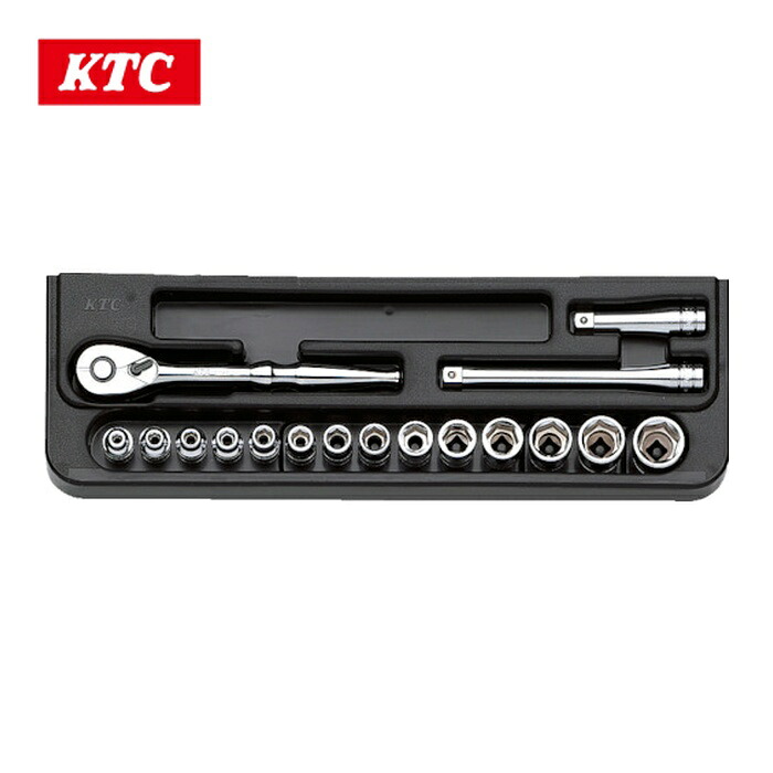 KTC 京都機械工具 TB214 6.3sq.ソケットレンチセット[17点] (1S)｜工具ランド