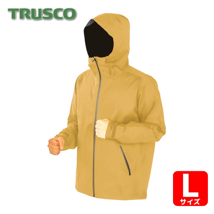 トラスコ TRUSCO 高耐候・軽量ストレッチレインウェア ベージュ L (1着) TRESWL-BE|工具ランド