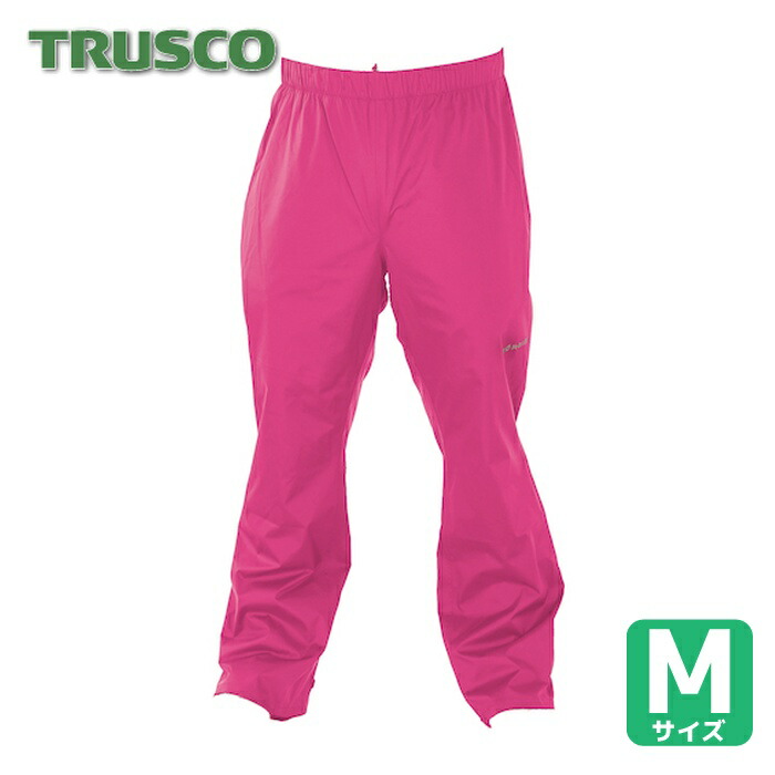 トラスコ TRUSCO 高耐候・軽量ストレッチレインパンツ ピンク M (1着) TRESPM-PK