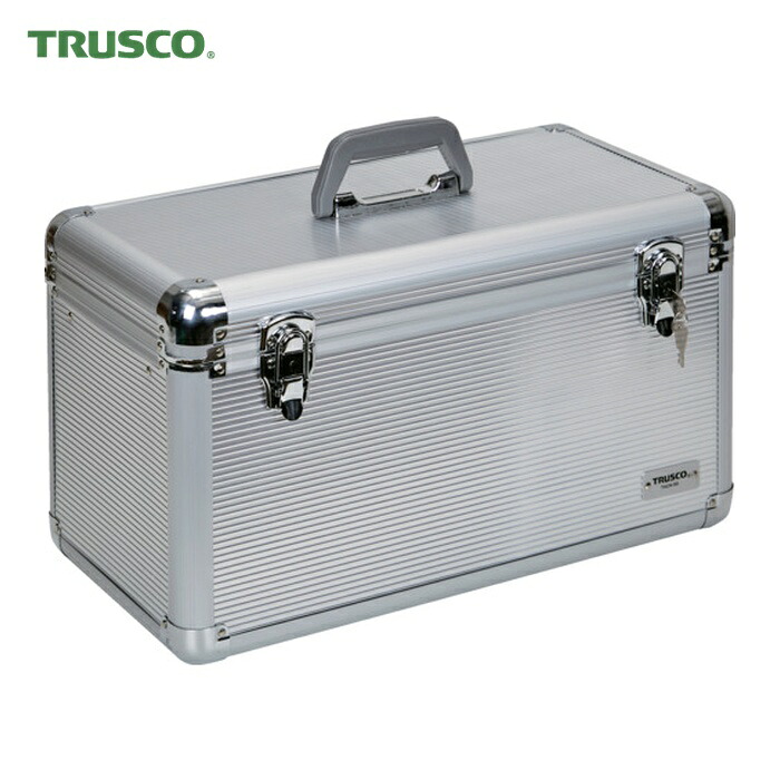 トラスコ TRUSCO アルミケース 中皿付 420X198X187 シルバー (1個) TACN-45