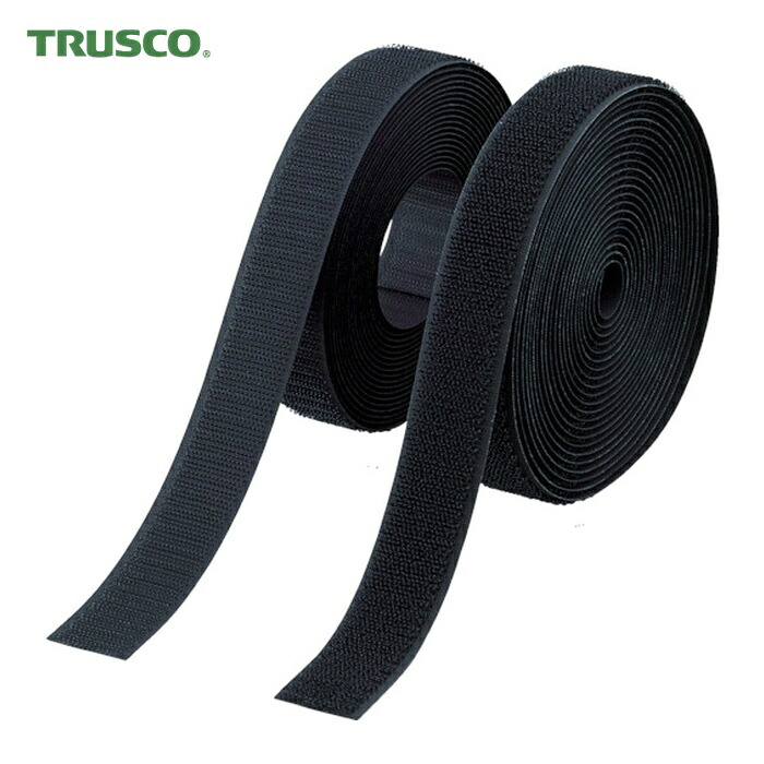 トラスコ TRUSCO マジックテープ 縫製タイプ 100mmX5m 黒(1巻=1セット) (1S) TMSH-1005-BK|工具ランド