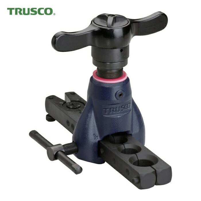 トラスコ TRUSCO ラチェット式フレアリングツール(ミリ)新冷媒対応 (1台) TFT401M