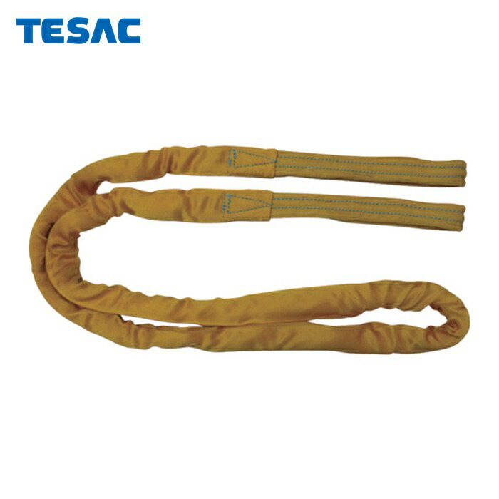 テザック TESAC TBSE3.2TX2M ブルースリングソフトE形(両端アイタイプ)荷重3.2t 全長2m(JIS規格品) (1本)