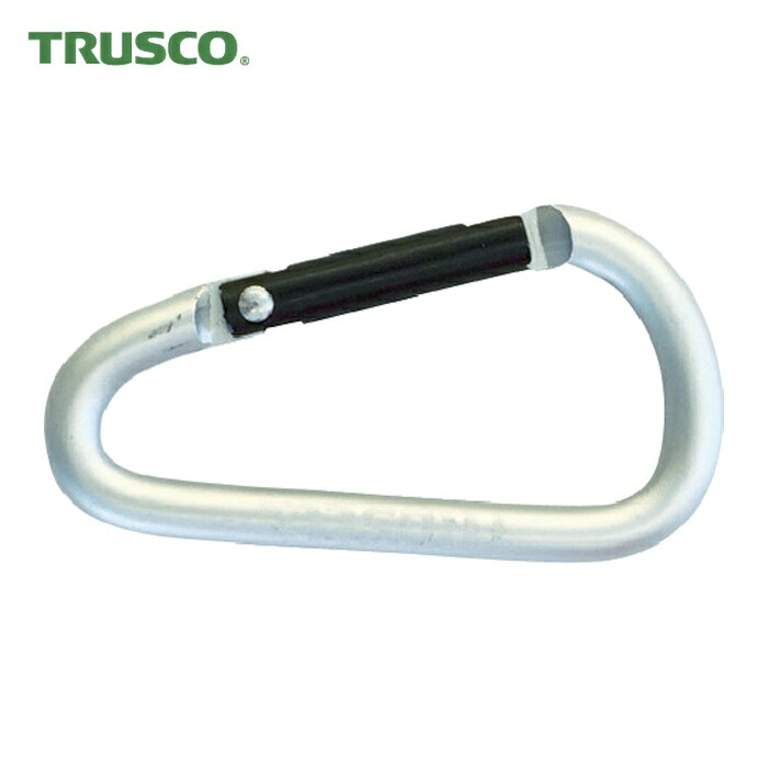 トラスコ TRUSCO まとめ買い カラビナ 線径5mmX50mm D型 シルバー100個 (1箱) TKN550SVBOX｜工具ランド