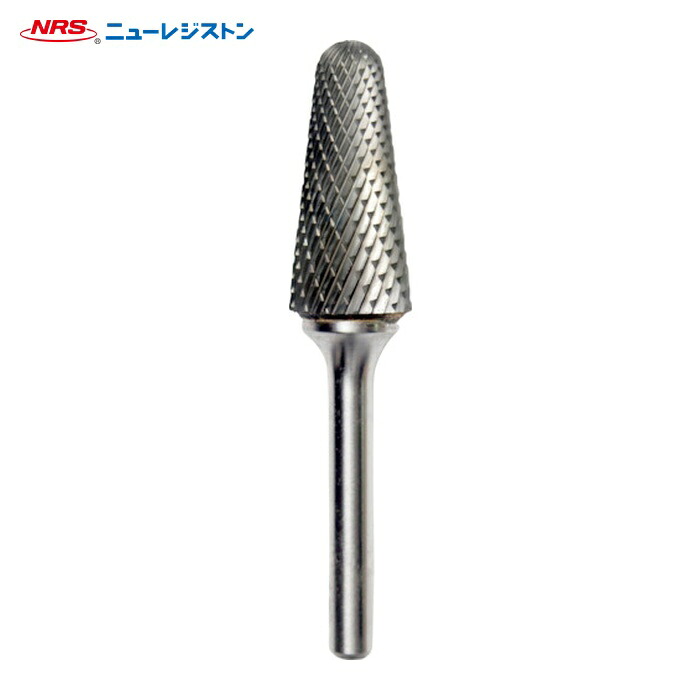 NRS ニューレジストン TCBT4800D-6 超硬バー テーパーdカット 刃径16×刃長33×軸径6×軸長45 ロー付 (1本)
