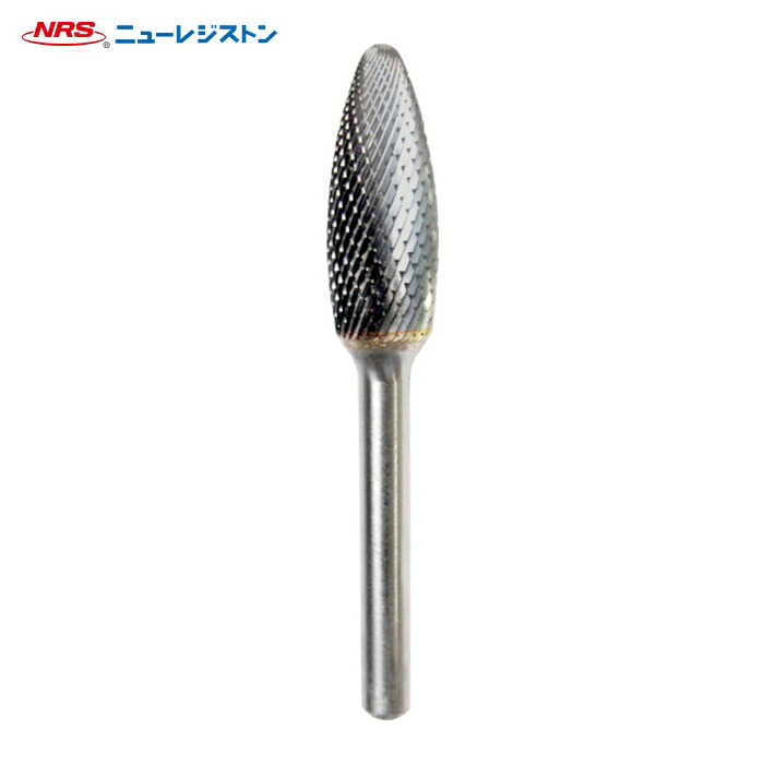 NRS ニューレジストン TCBT5600K 超硬バー 楕円kカット 刃径12×刃長32×軸径6×軸長45 ロー付 (1本)