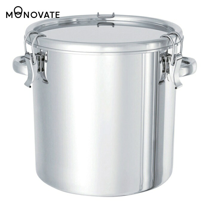 MONOVATE ステンレスタンク テーパー付キャッチクリップ式密閉タンク(フタ付)15L (1個) TP-CTH-27 13,634円