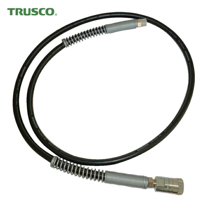 トラスコ TRUSCO 油圧天然ゴム導管2M R3/8カップリング付 (1本) TMS-200T