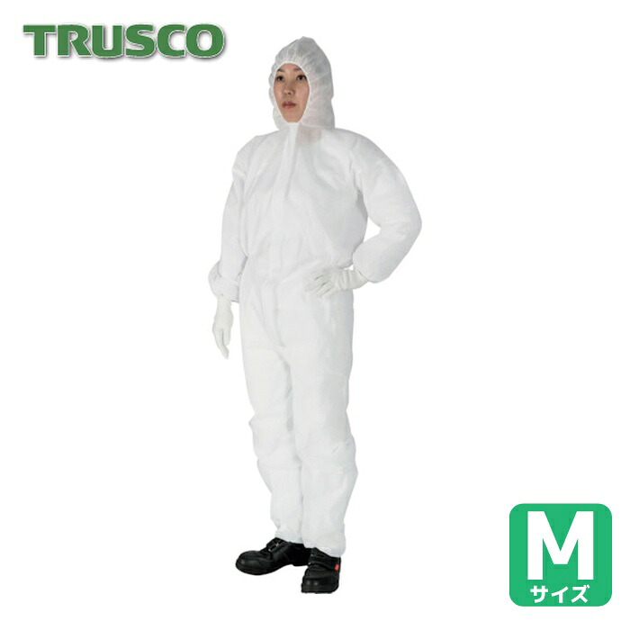 トラスコ TRUSCO まとめ買い 不織布使い捨て保護すること服(1層・目付45g軽さ手合い) M大きさ 50着入 (1S) TPS-M-1A-50P