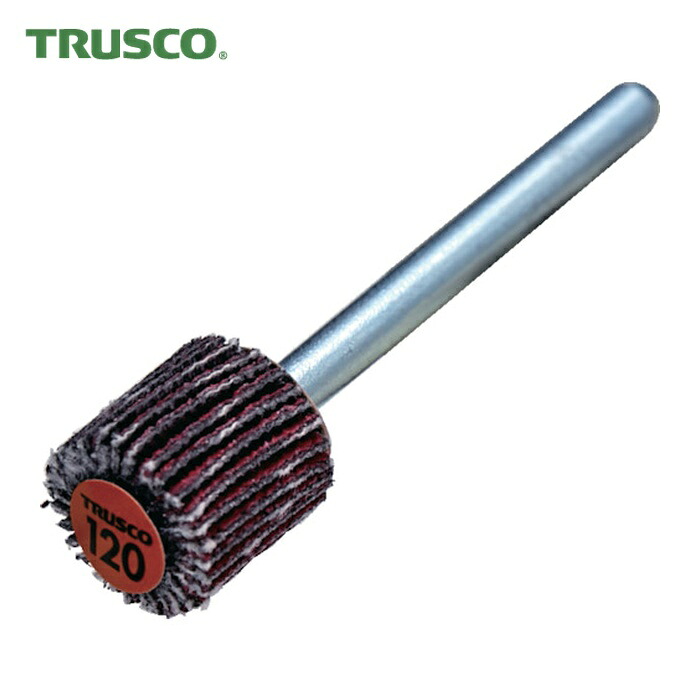 トラスコ TRUSCO セラミックフラップホイール 軸径3mm #120 外径10×幅10×軸長30 (10個入) (1箱) TCF1010-CE-120