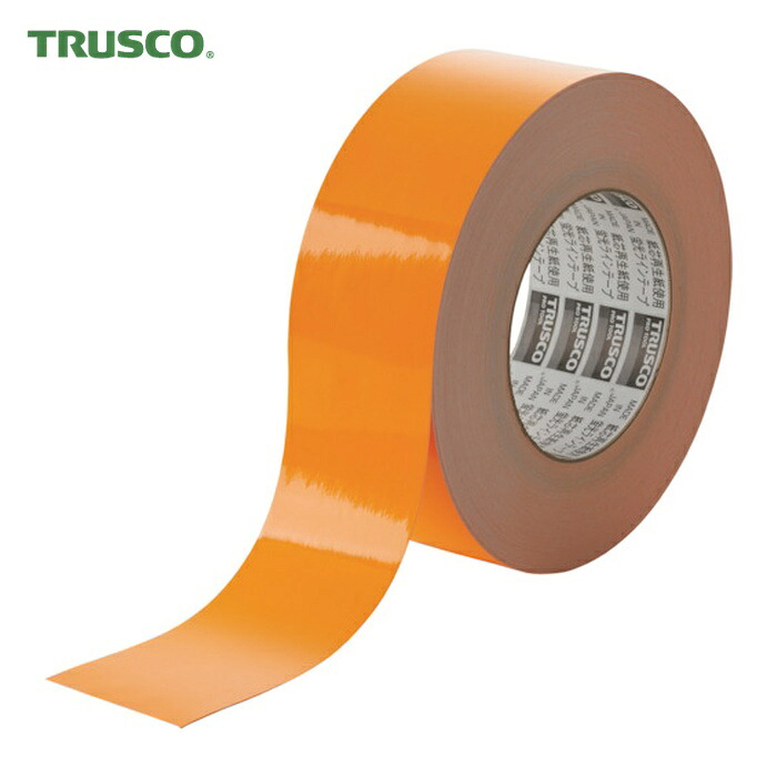 トラスコ TRUSCO 蛍光ラインテープ50mmx33m オレンジ (1巻) TLK-5033O