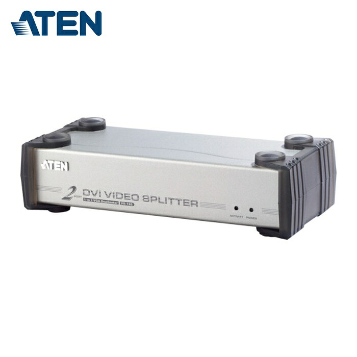 ATEN VS162 ビデオ分配器 DVI / 1入力 / 2出力 / オーディオ /シングルリンク対応 (1台)｜工具ランド