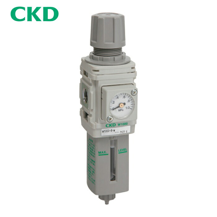 CKD W1000-8-W-F1 フィルタレギュレータ 白いことつづき物 (1個) 電動・エア工具用アクセサリー-花・ガーデン・DIY