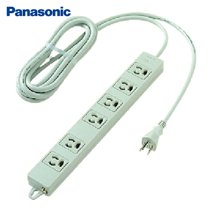 パナソニック Panasonic WCH2436H OAタップ 接地15A抜け止め形6コ口グレー3mマグネット付 (1台)